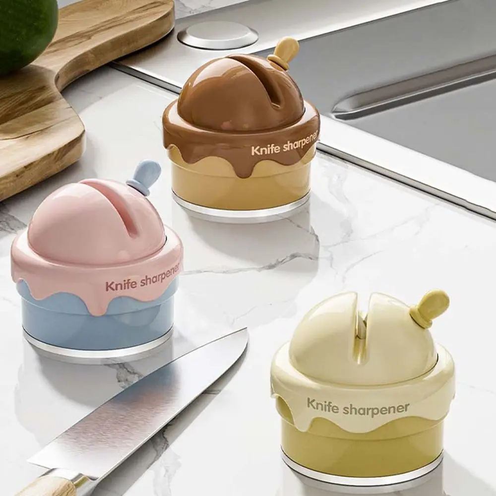 Plastic ijsmessenslijper Mini snelle zuignap Messenslijper Waterdichte professionele slijpsteen