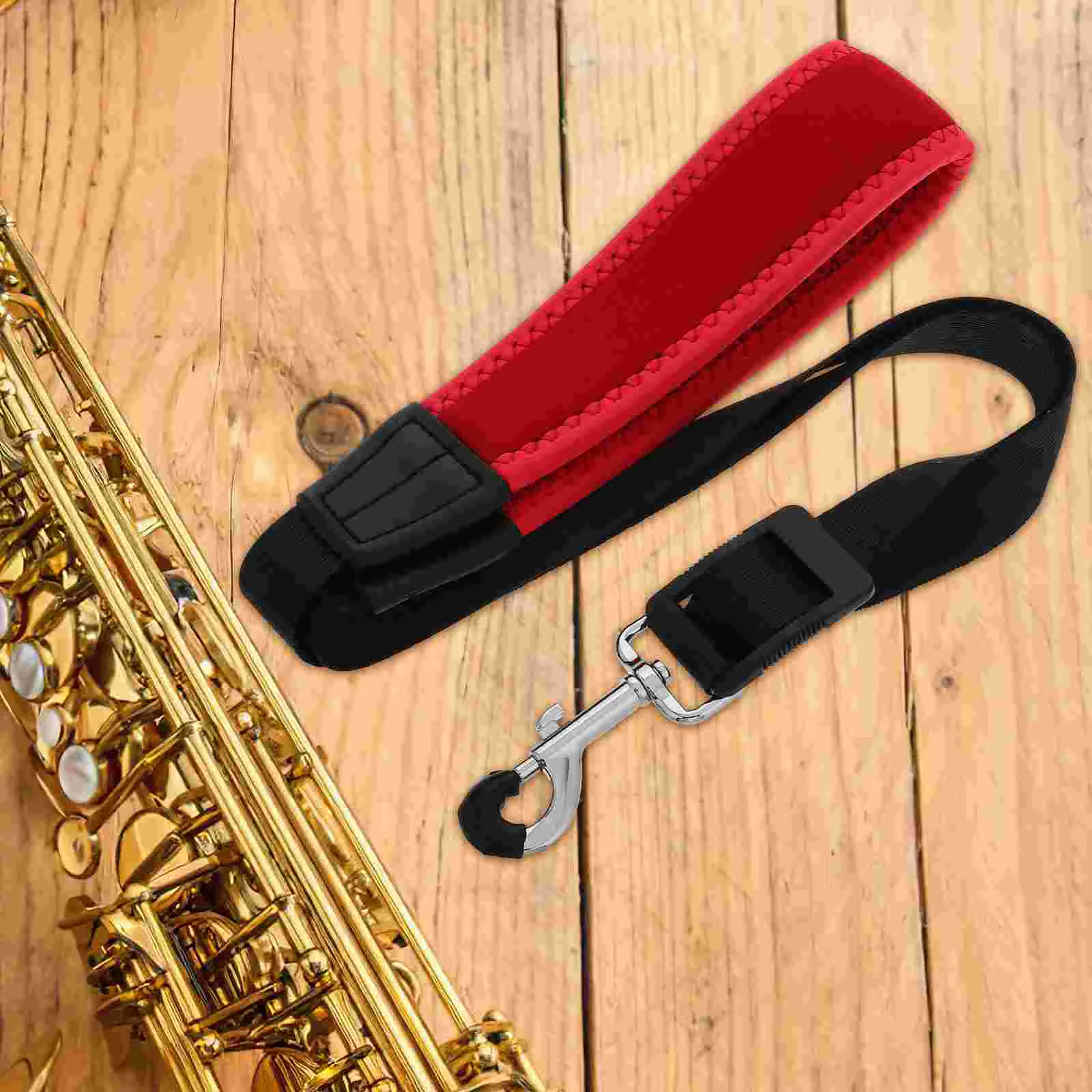 

Saxophone Strap Alto Neck Padded Holder Neckband Soprano Accessories Clarinet Plastic