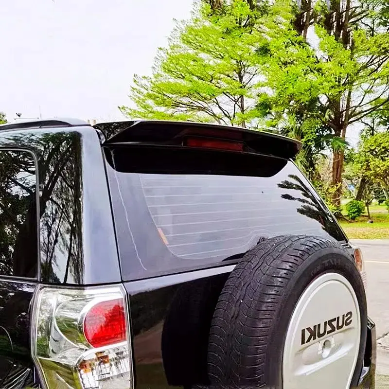 Para suzuki vitara 2006-2015 tampa do tronco traseiro do carro spoiler asas abs plástico kit corpo do carro exterior acessórios de ajuste