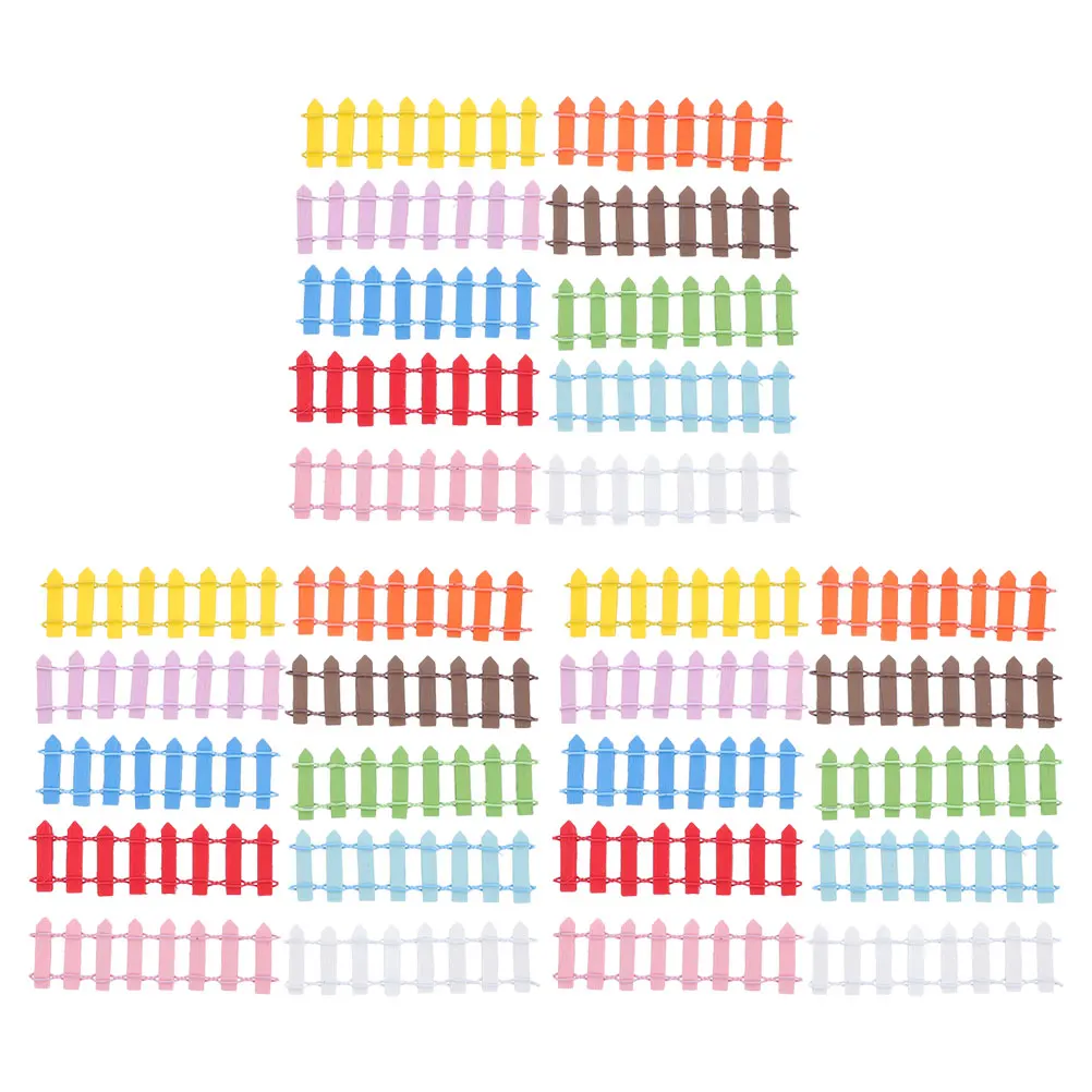 

30Pcs Miniature Fence for Crafts Versatile Simulation Garden Scene Decoration DIY Micro Landscape Fairy Village Accessories