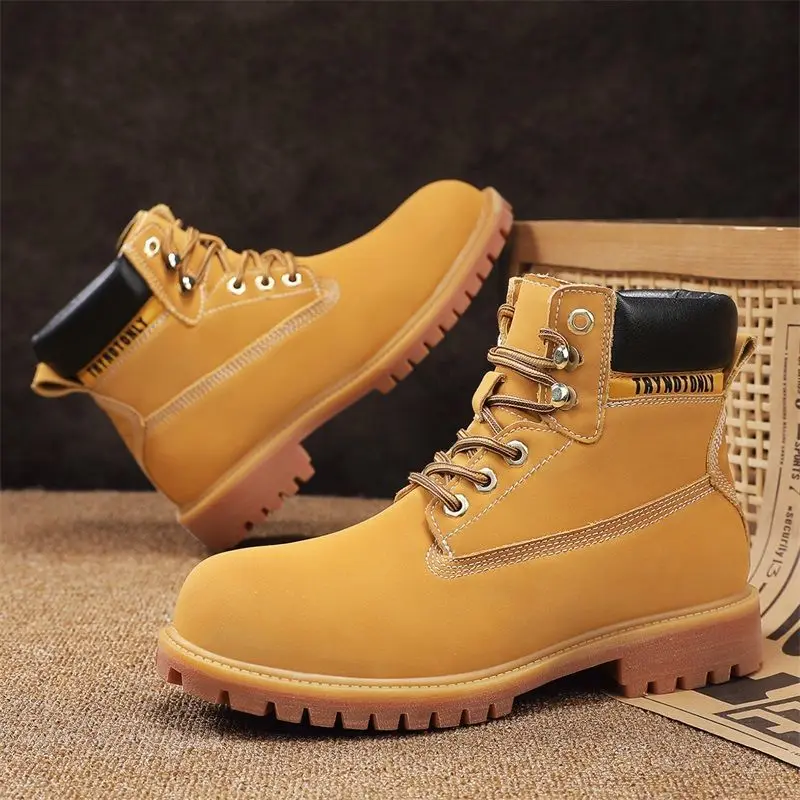 

Мужские удобные повседневные походные туфли на низком каблуке в стиле ретро с высоким берцем, размеры 38-47