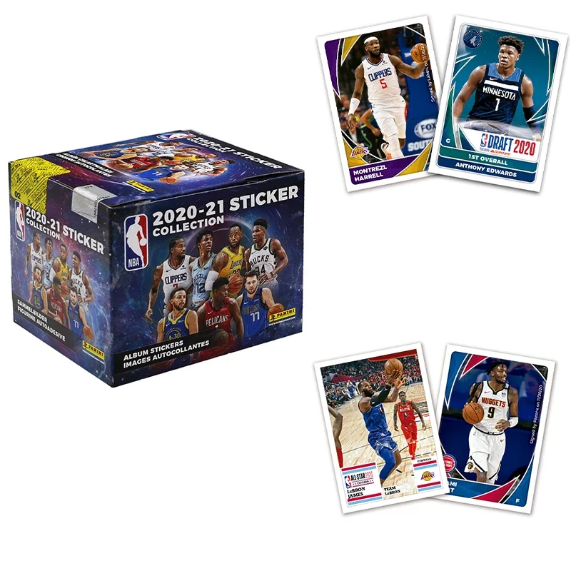 PANINI Official 2020-21 NBA Season Sticker Collection Sealed Box-50 Pcs Blind Box Mystery with Legendary Player Collectors Cards view 6