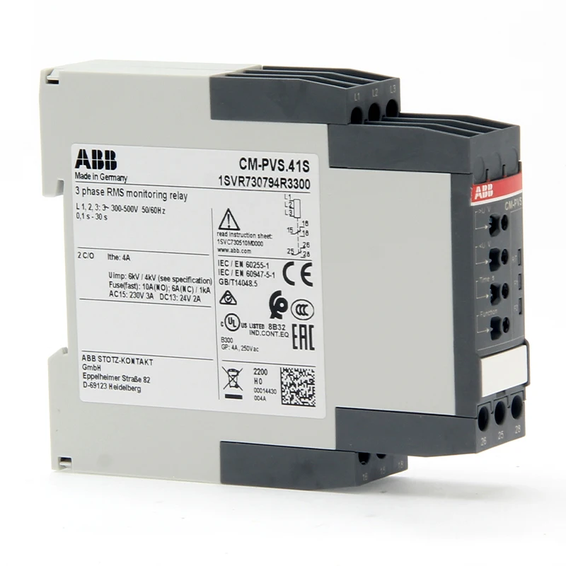 

ABB Control relay CT-MVS.12S,multifunction,1c/o,24-48VDC Product ID 1SVR730020R3100