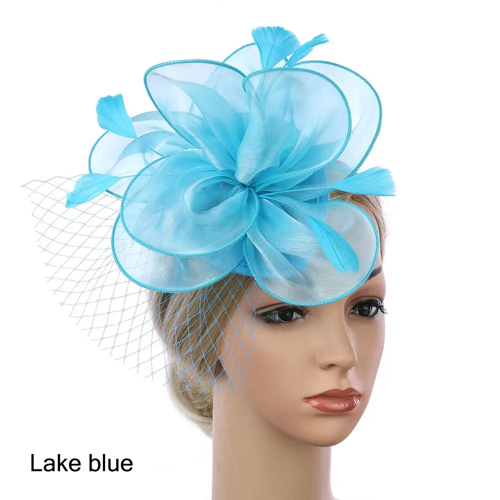 Accessoires pour la course de Royal Ascot, mariage, fascinators, chapeaux hauts, bandeaux à plumes et fleurs, chapeaux fascinator, coiffes pour cocktails et tea parties