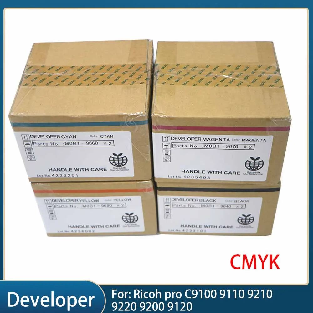

Developer for Ricoh Pro C9100 9110 CMYK Original Carrier 9210 9220 9200 9120 Developer Carrier Iron Powder Original