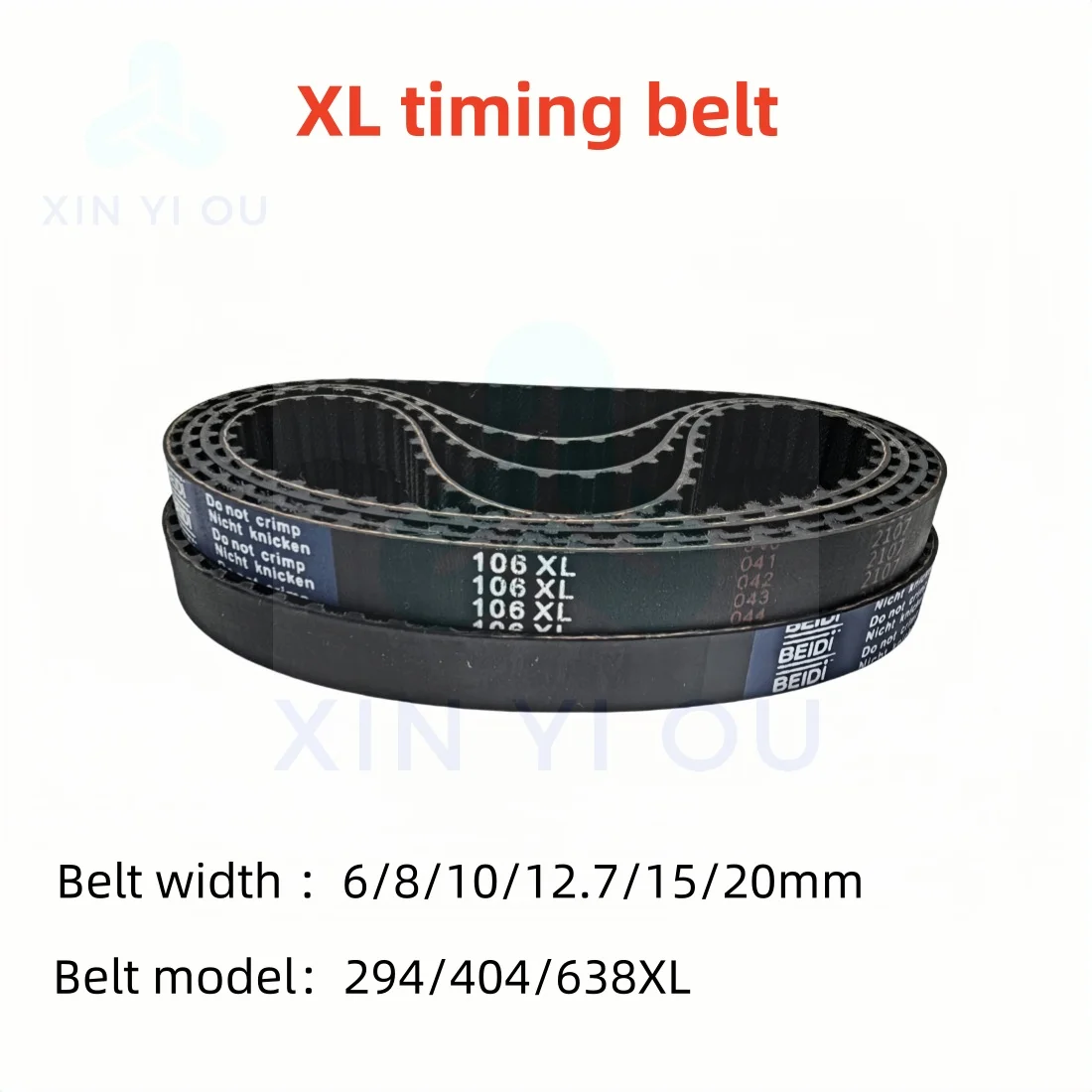 

XL high torque rubber synchronous belt 294/404/638XL