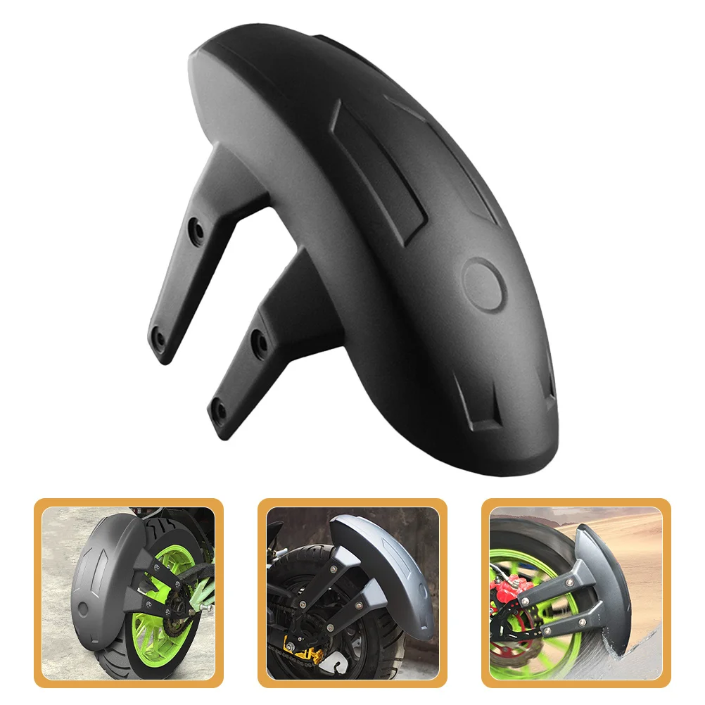 

Adjustable Motorcycle Rear Mudguard Black PP Steel Universal Fit for Plain Axle Bikes Dirt Mud Splash Guard Wheel Protector