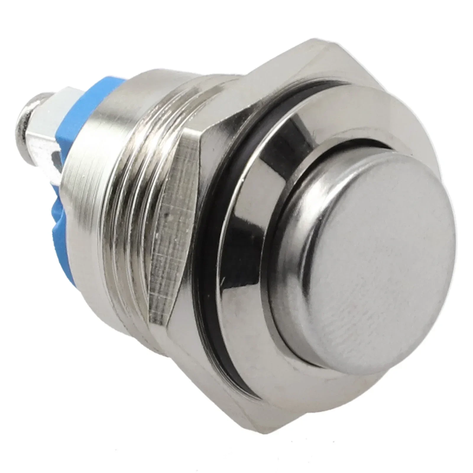 12V 16mm Metal Waterproof Push Button Momentary On Off Horn Switch Brass Waterproof Contactor Relay Control Switch