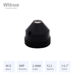 Witrue Pinhole Lens HD 3MP 2.5MM M12 Mount Aperture F2.2 Format 1/2.7