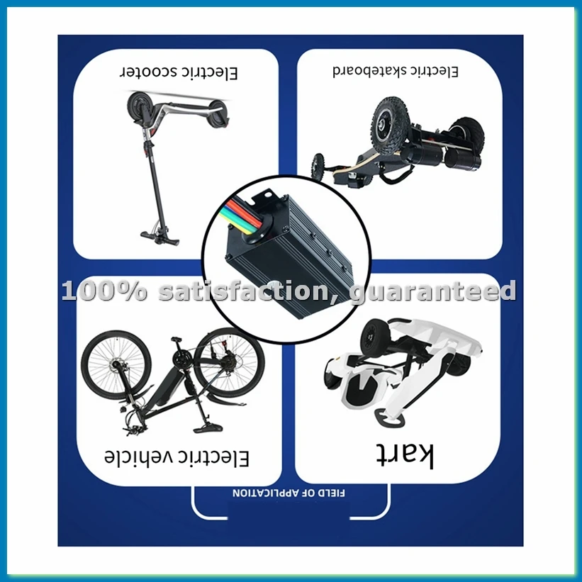 

Контроллер ESC 75100 для одного двигателя, 75В 100А, для бесщеточных сенсорных моторов электроскейтбордов/электровелосипедов, контроллер для электротранспорта - BCBW