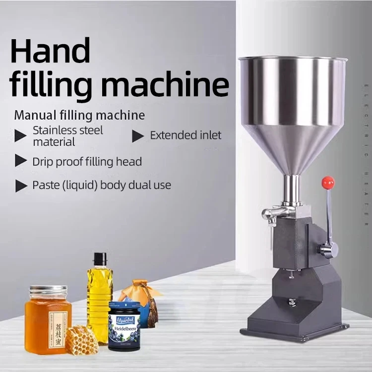 

A03 5-50ml Manual Bottle Filling Sealing and Liquid Oil Filling Machine Syrup Filling Machine Water Filling Machine