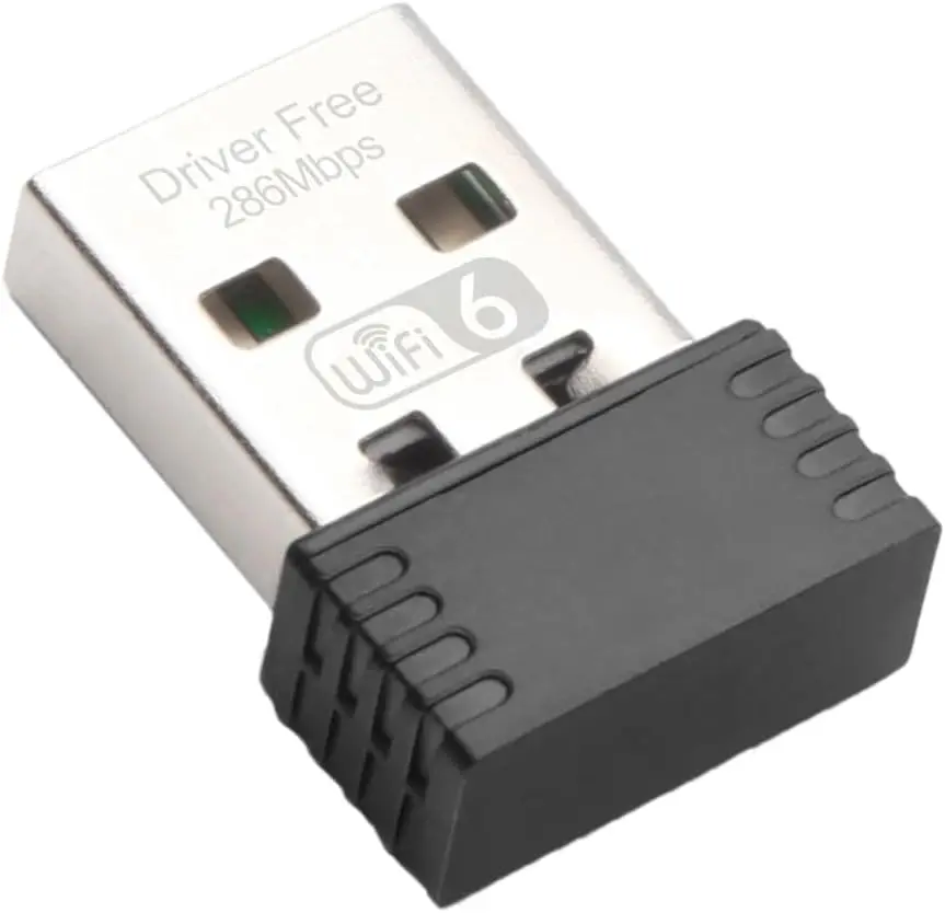 AX300 WiFi 6 Mini WiFi Adapter，2.4GHz Only，Driver-Free USB WiFi Dongle，Support Windows 7/8/10/11