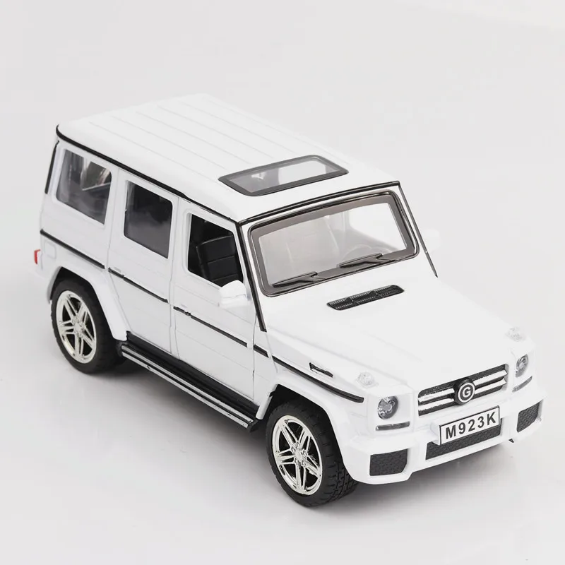 XLG 1:24 Benz G65 Metal Car Model Diecast Alloy High Simulation Car Models Sound light Inertia Toys For Children gifts