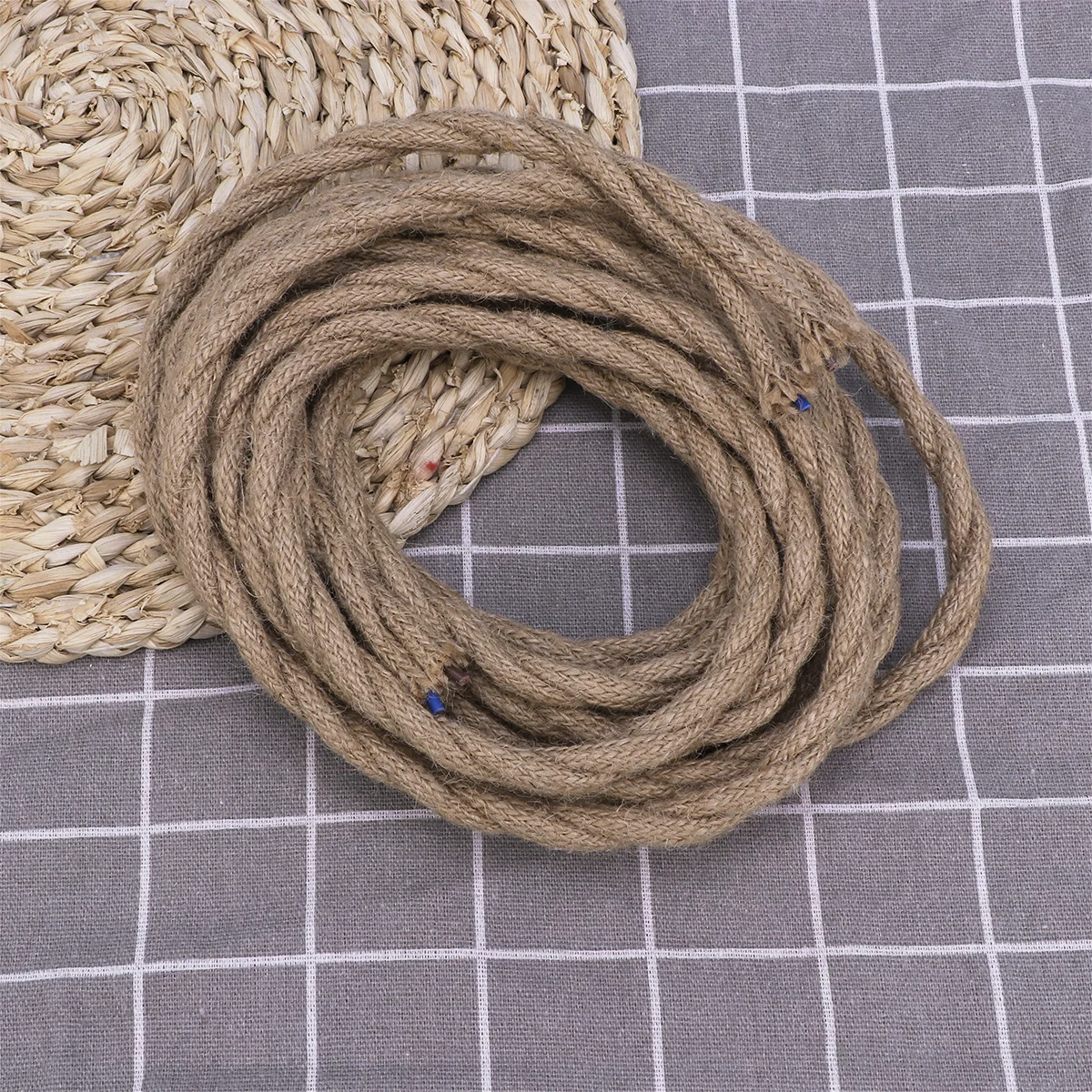 

Hemp Rope Braided Wire Hanging Lamp Pendant Light Lamps for Ceiling Cable Lighting Window