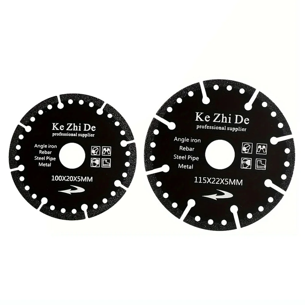 

1pc 100/125mm Vacuum Brazed Diamond Saw Blade Circular Cutting Disc For Steel Metal Stone Cast Iron Rebar Aluminum Cutting Tools