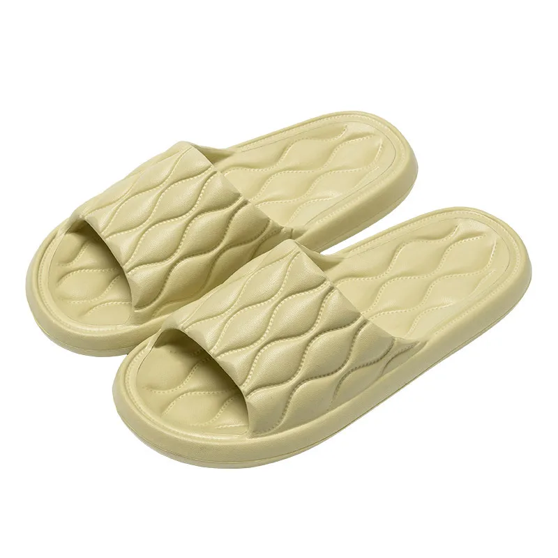 Plus Size Fashion Concise Couple Men Women Non-slip Flat Slides Summer Platform Sandals Home Slipper Indoor Flip Flops Men Shoes