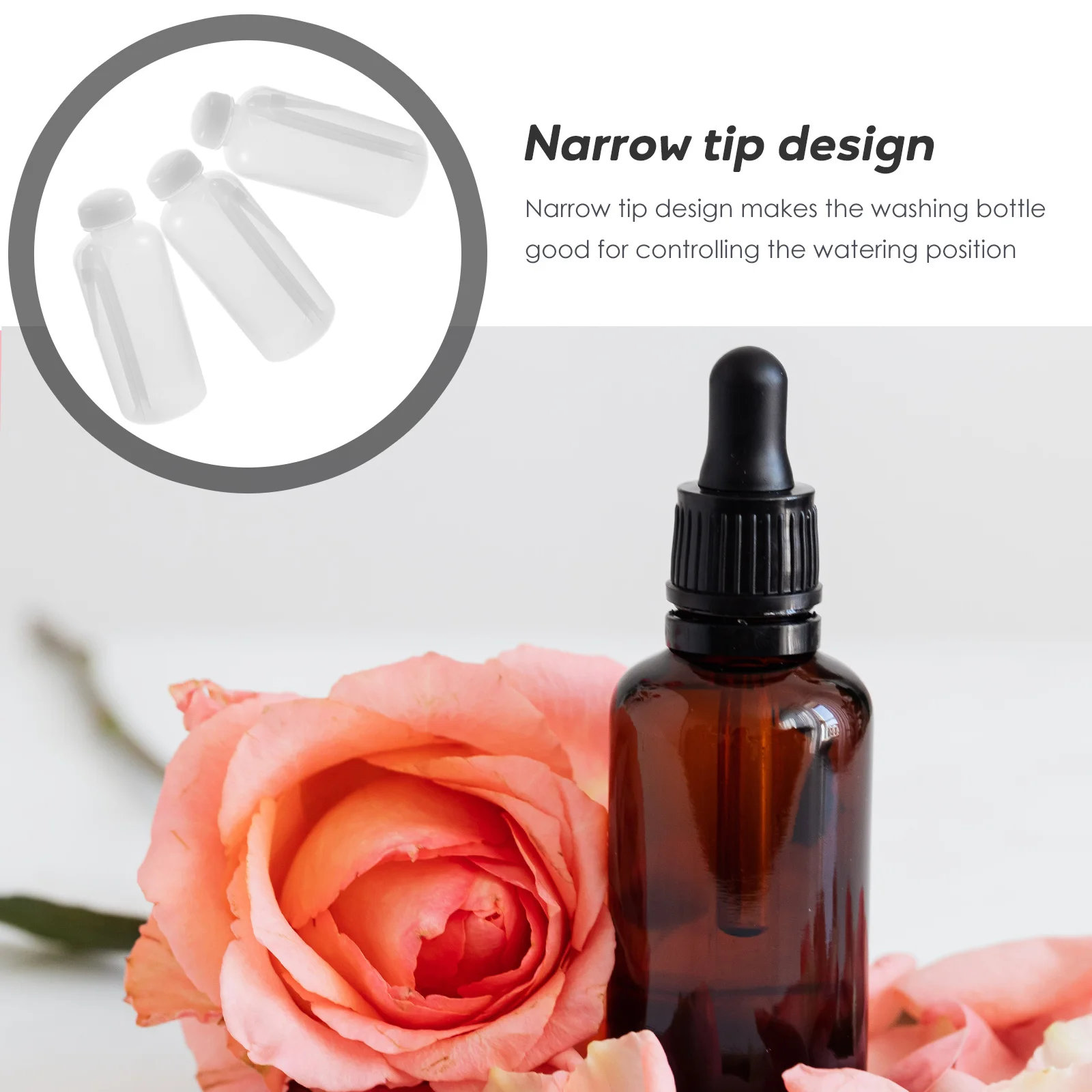 

3 Pcs Side Pipe Wash Bottle Water Bottles Spray Squirt Squeeze Lab or Plastic Travel Refillable for Liquids