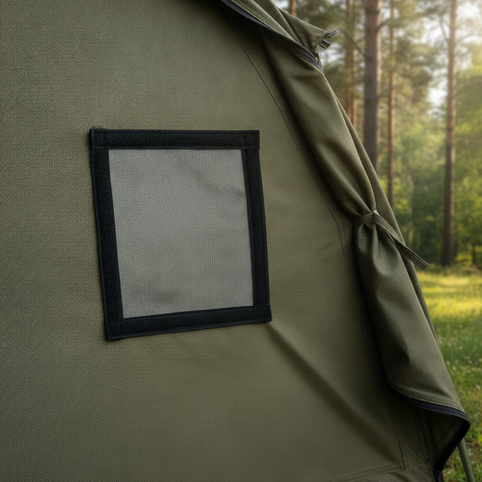 Tent Woodcooktop Jack Panel Flexible Cuttable Tent Stove Jack with Material Border Flame-Retardant Chimney Cloth Portable