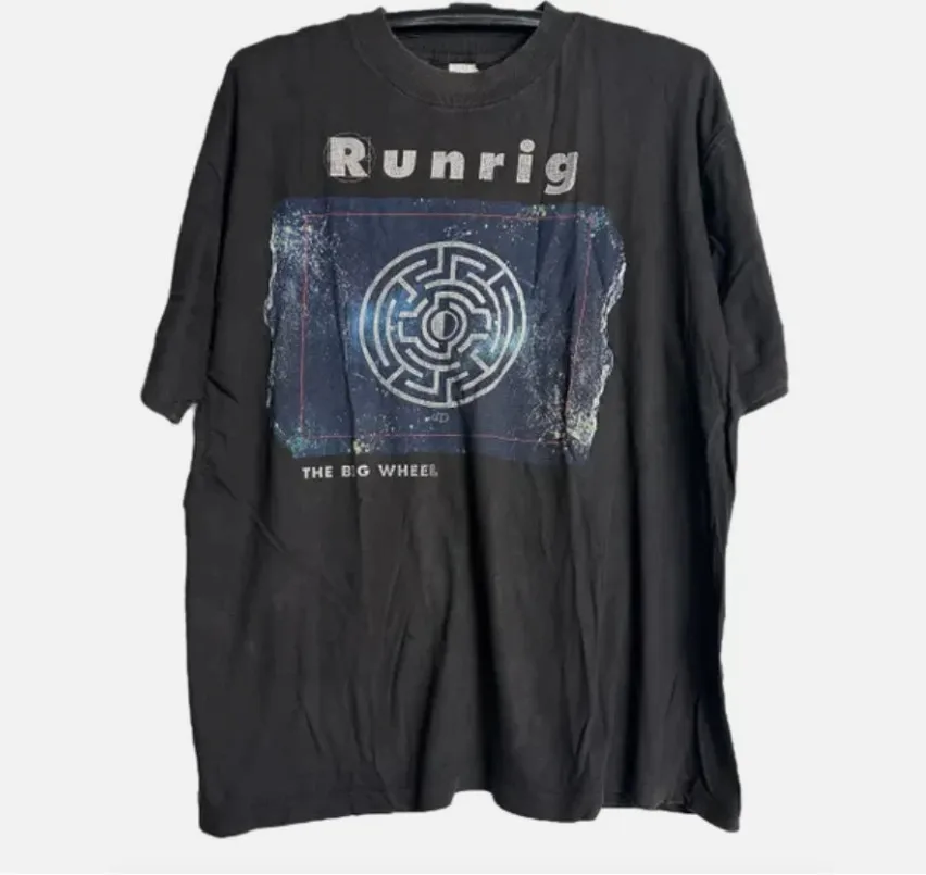 Runrig The Big Wheel Album Tour Shirt Men Women Cotton Tee
