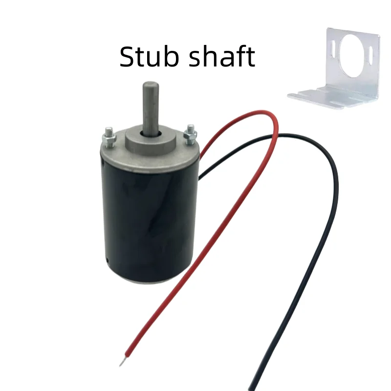 XD-3420 30W High Torque DC Motor 12V/24V Permanent Magnet Motor Mini DC Motor DIY Generator Motor CW/CCW with Bracket