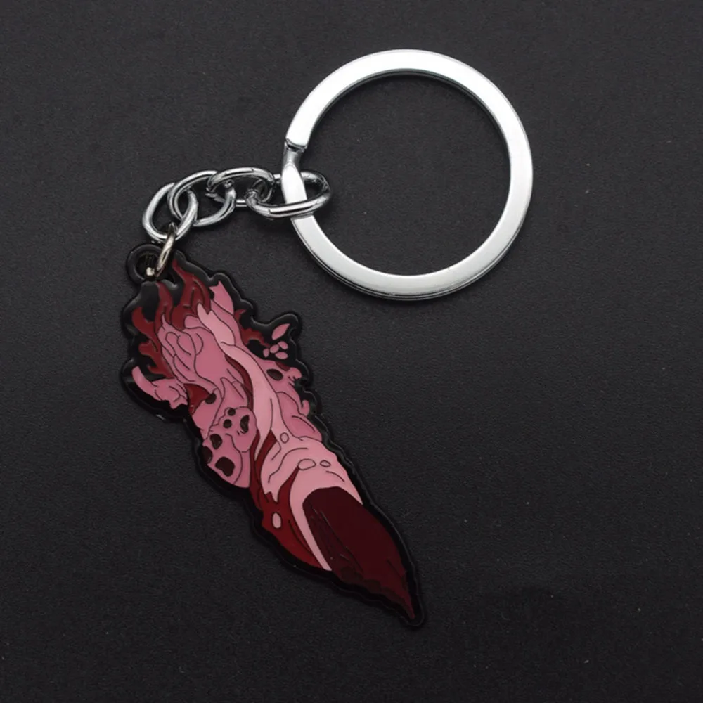 Jujutsu Kaisen Cartoon Figure Pendant Metal Keychain for Men Women Itadori Yuji Ryomen Sukuna Key Ring Charm Jewelry Accessories