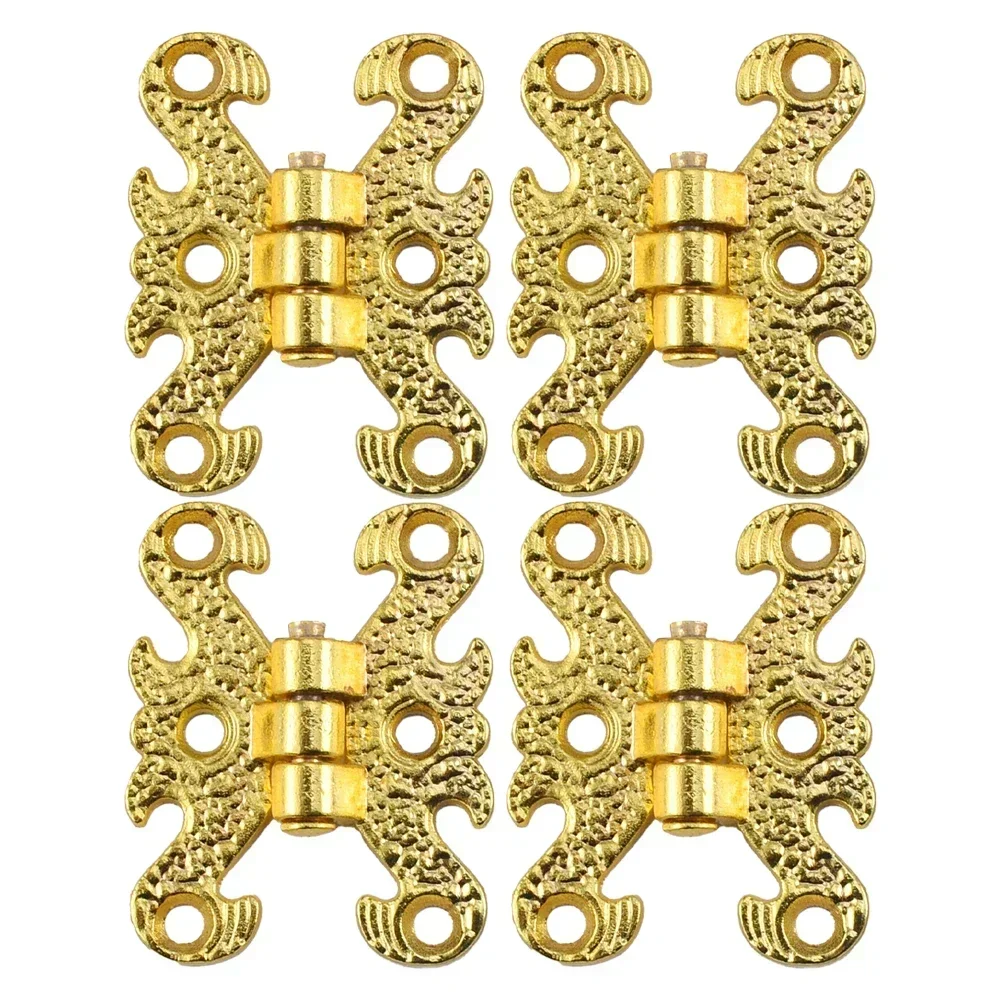 Craft Box Hinges Hinges Engraving Design Home Decoration Long-lasting Performance Easy Install Furniture Hinges