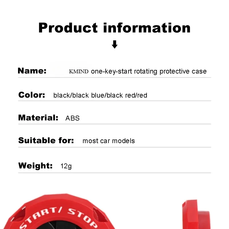 KMIND Car Engine Start Stop Switch Button Cover Ignition Anti-scratch Protection Decorative Stickers for Car Accessories