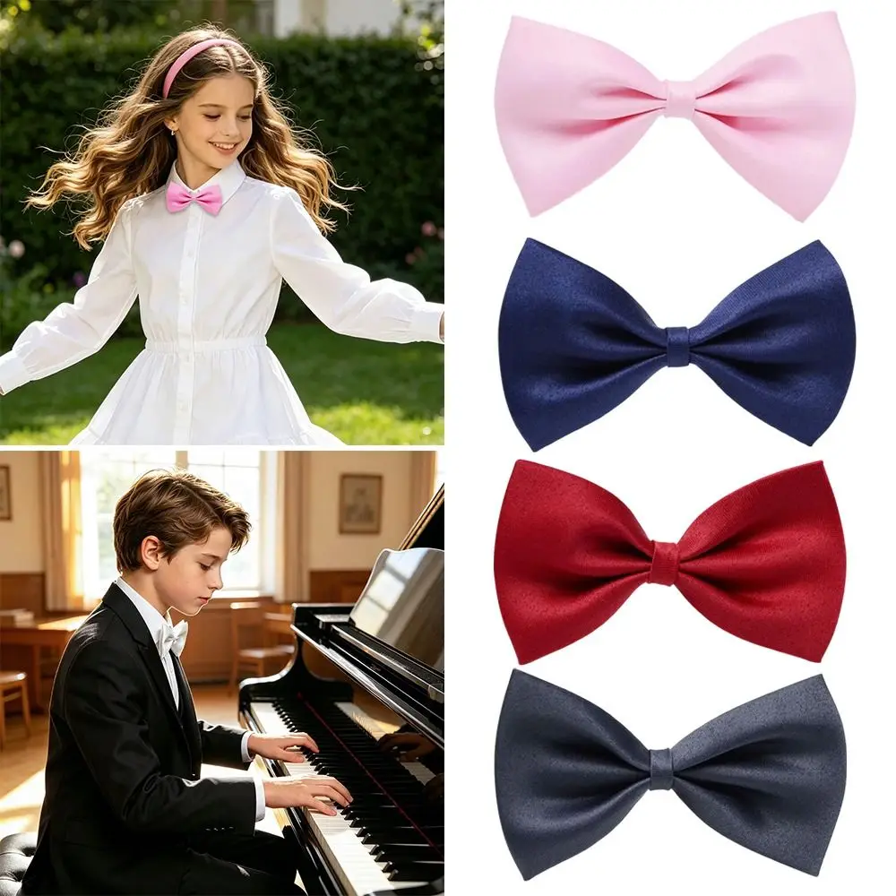 Fashion Cute Children Bow Tie Adjustable Solid Color Bowknot Bow Tie Pre-Tied Kids Accessories Kids