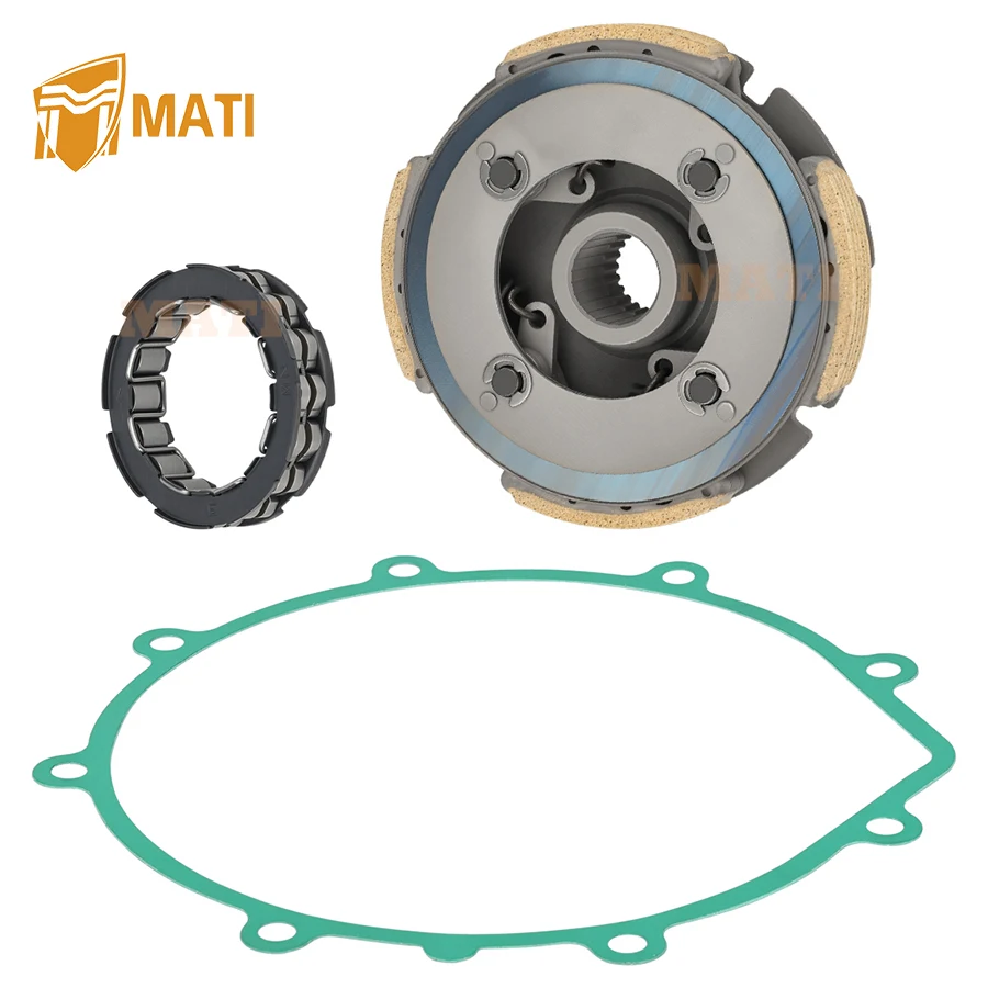 Wet Clutch Carrier & One Way Bearing W/Gasket 5UH-16620-00-00 For Yamaha Bruin Grizzly Wolverine 350 YFM350 2004-2012