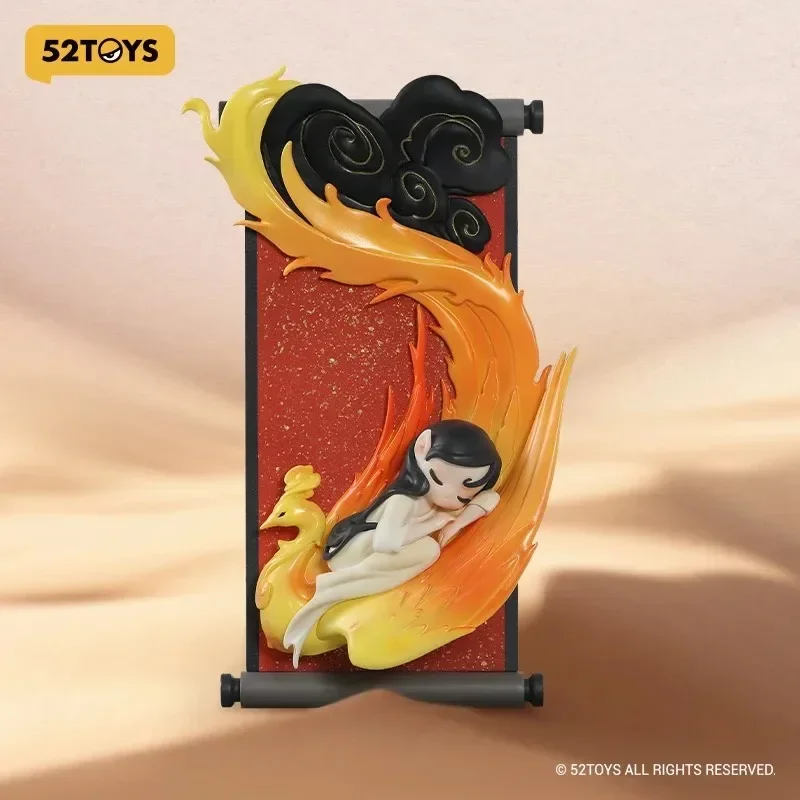 

52TOYS Sleep Chinese Scrolls Series Refrigerator Sticker Blind Box Toys Kawaii Anime Action Figure Caixa Caja Surprise Mystery