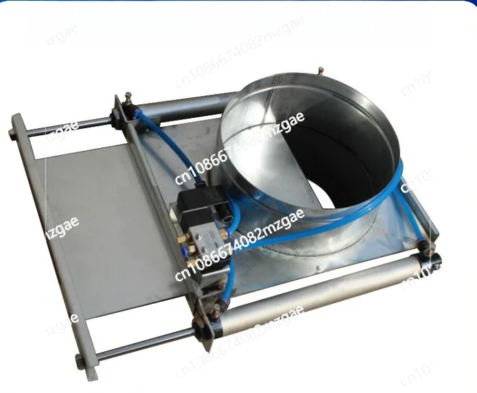Furniture factory woodworking dust removal air duct pneumatic valve flapper valve air volume control valve double rod