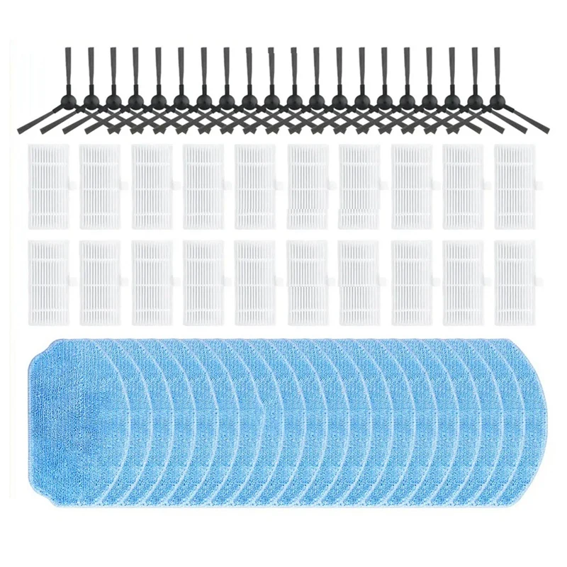 

B01C-For Midea VCR04W Side Brush Hepa Filter Mop Cloths Rag Robot Vacuum Cleaner Accessory Spare Part