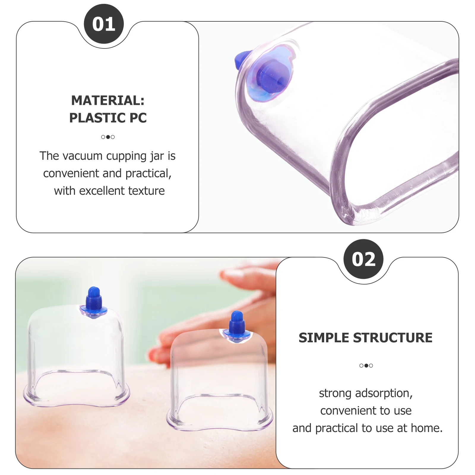 

Vacuum Jar Professional Cupping Cup Home Cupping Tool Reliable Vacuum Cup Massage Accessory Back Massager Relaxing Beauty Tools