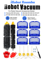 Brush For iRobot Roomba 600 Series 694 692 690 680 660 665 651 650 614 & 500 Series 595 585 564,Filter,Side Brush, Pairs Bristle
