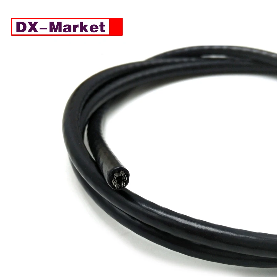 0.8mm Wire Rope 100 Meters, 7x7 Black Plastic Coating 304 Stainless Steel Wire Rope Pulling Rope ,J002