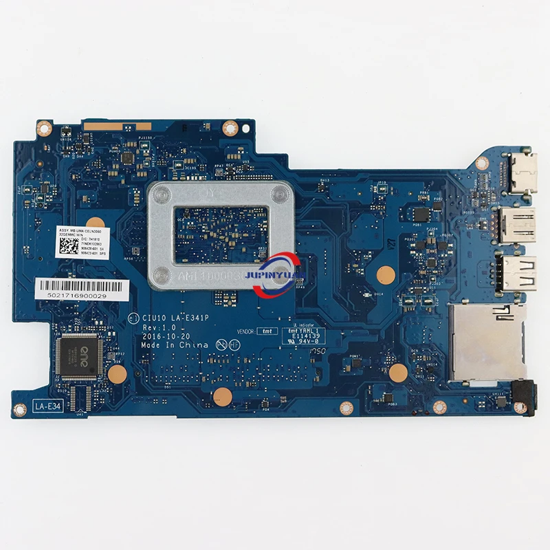 Imagem -05 - Placa-mãe Portátil Totalmente Testada para hp Probook X360 11-ab Cpu N3060 Ciu10 La-e341p 906723001 906723601 907218-601 Ddr3l