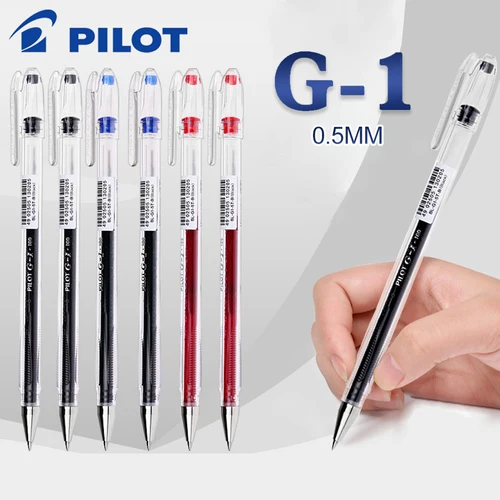 Bolígrafos de Gel piloto de Japón, bolígrafo Neutral G1 de secado rápido, gran capacidad, firma de oficina, negro, rojo, azul, 0,5mm, papelería escolar, 6/12 Uds.