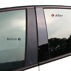 Fit For Hyundai i30 Hatchback 2009 2010 2011 2012 Glossy Black Window Pillar Posts Door Trim Sticker Cover Decal Car Accessories