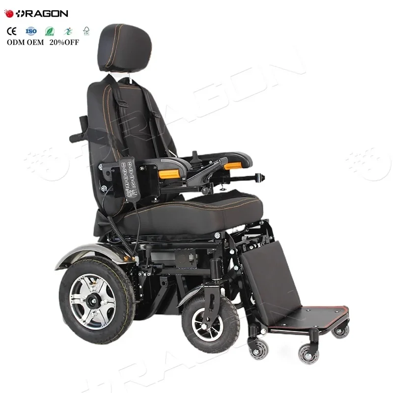 Lorvmed  New Dign Electric Stand up Wheelchair Heavy  Folding Adjustle Power Standing Wheelchair