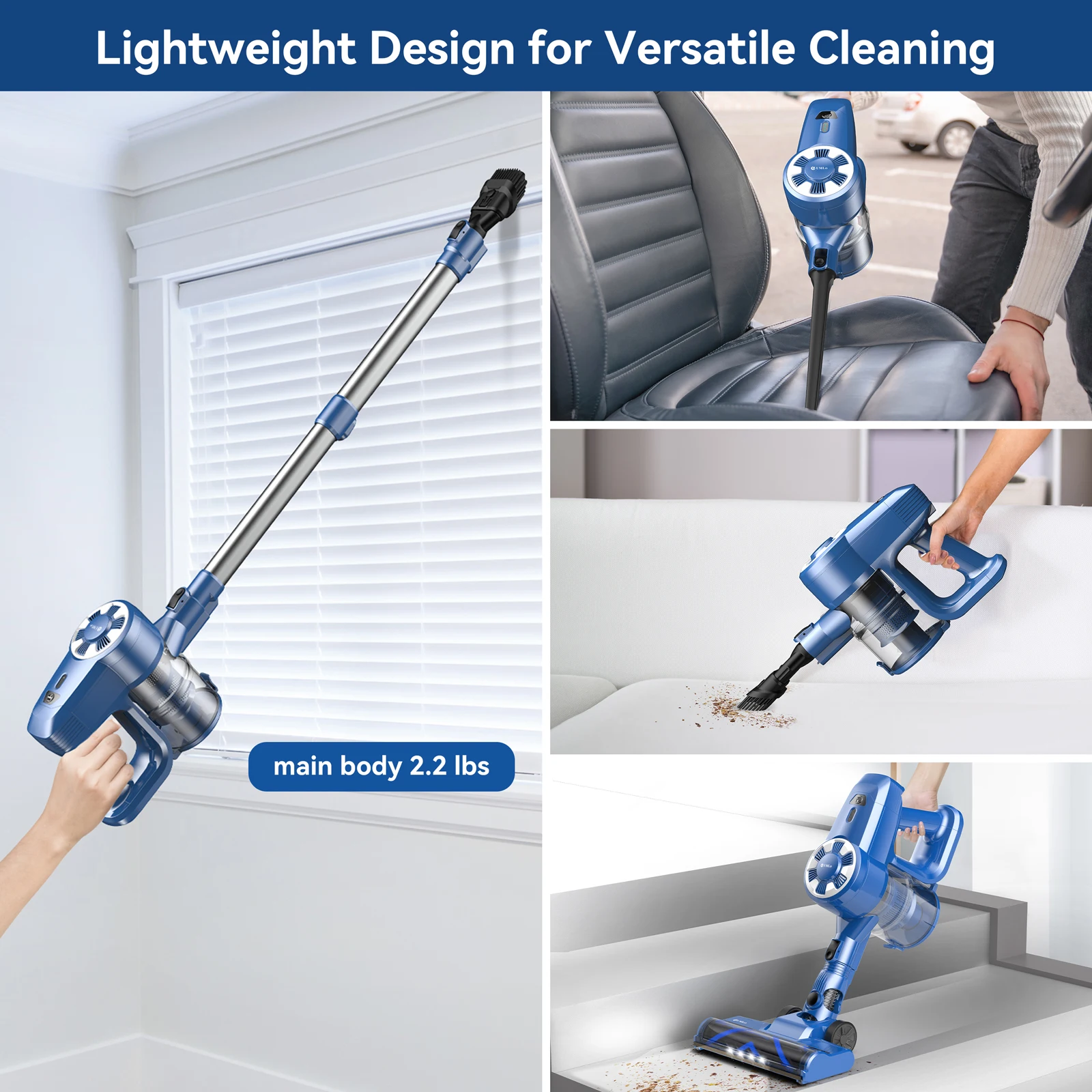 UMLo N3S Cordless Vacuum Cleaner: Powerful Suction, Long-Lasting Performance & Lightweight Design for Effortless Cleaning