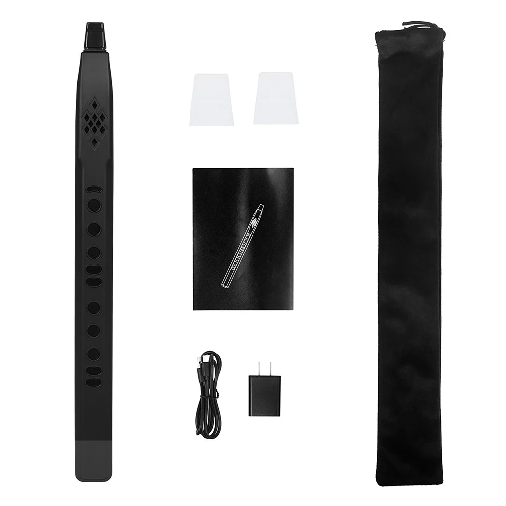 Black Small And Stylish Electric Blowpipe For Saxophone Players - Power Saving Universal Bluetooth