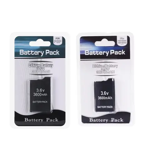 1PCS 3.6V 3600mAh Gamepad Lithium Rechargeable Battery for PSP1000 PSP-110 Console Replacement Batteries for PSP2000 PSP3000
