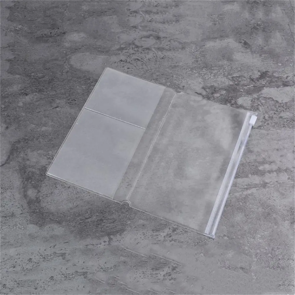 

Passport For Midori Travelers Pocket Notebook Storage Bag Notebook Zipper Bag PVC Zipper Bag Journal Planner Card Holder