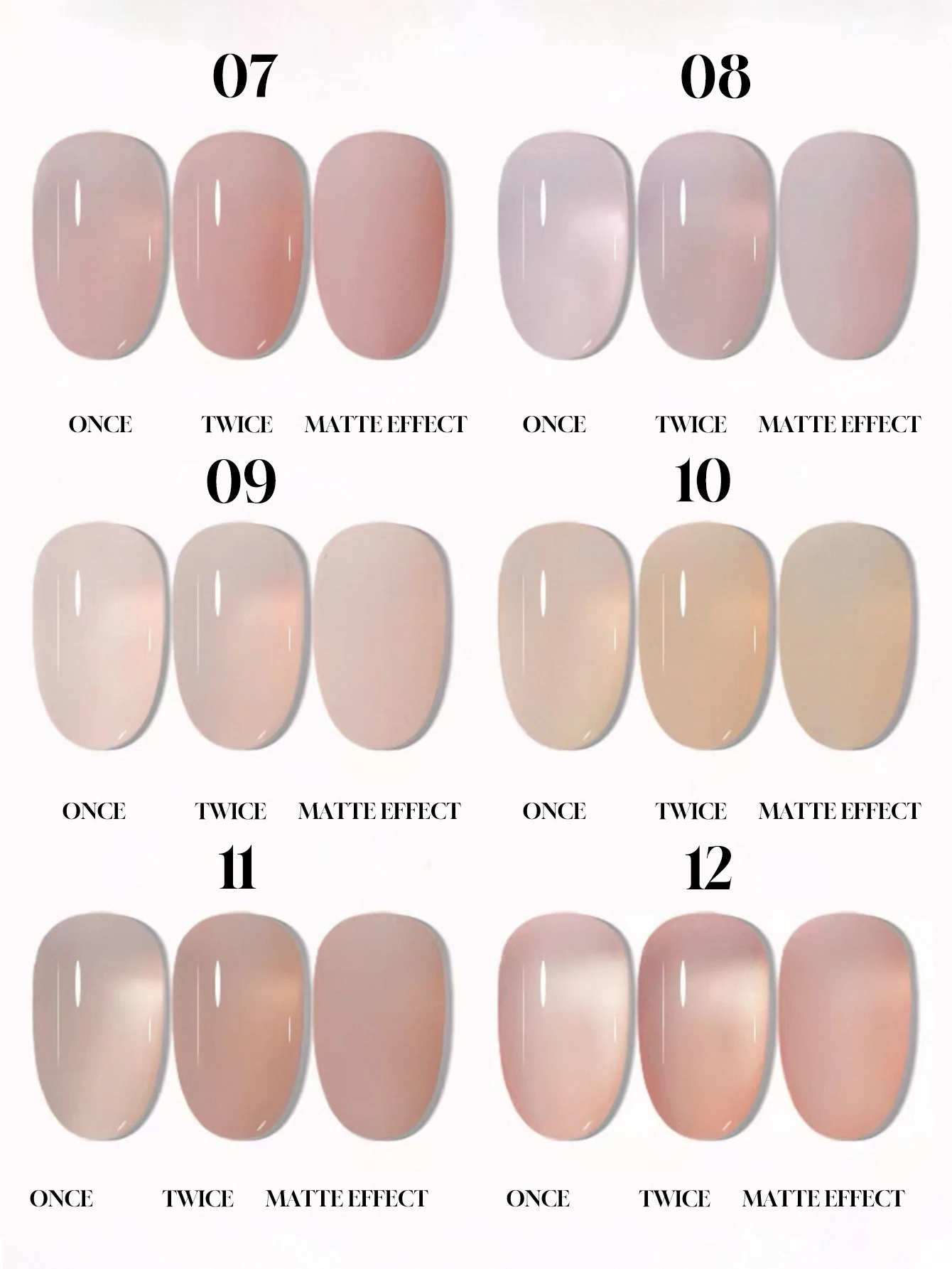 1/12PCS 2025 Nuova pelle idratante all'acqua trasparente giada pesca colore nudo gel smalto per le donne, regalo del salone, dura 28 giorni.