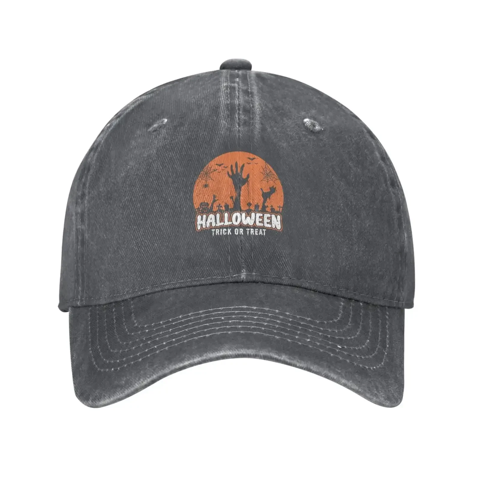 Halloween Trick Or Treat Baseball Cap for Men Women Vintage Trucker Hat GuIfHats Dad Caps