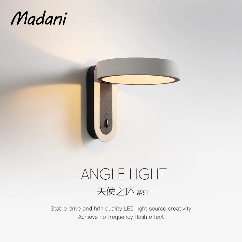 

Home creative angel ring led wall lamp bedside bedroom simple modern living room creative girl wall lamp