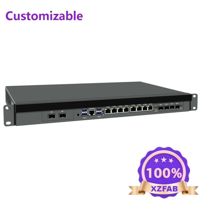 Factory Direct 2026 C612 computer host rackmount multi-network card 80,000 megalight 16 network port dual-power X99 soft routing
