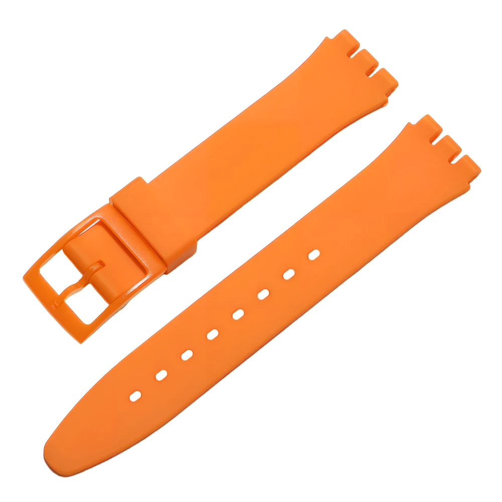 Silikon-Uhrenarmband für Swatch, buntes Sportarmband, Ersatz-Armband, Gummi-Uhrenzubehör, 16 mm, 17 mm, 19 mm, 20 mm – Detail 13