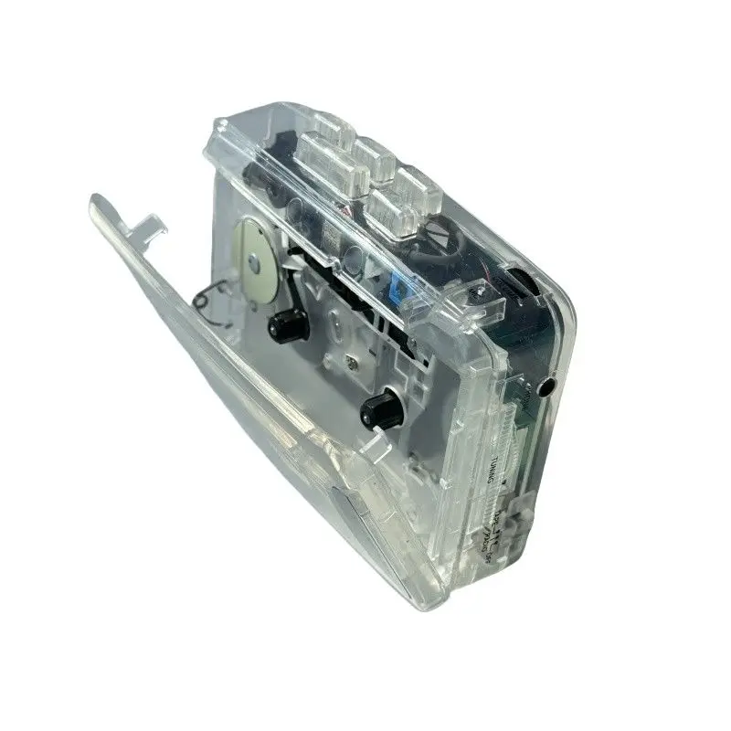 Transparent tape machine, new new color Walkman player, free earphones, retro nostalgic cassette player