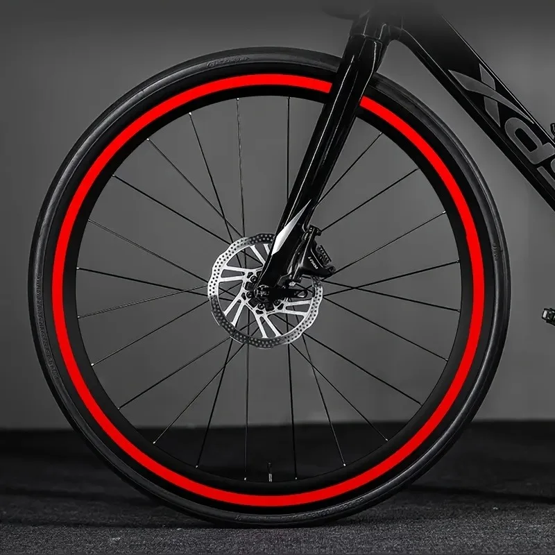 

12 Reflective Wheel Stickers, PVC Material, Waterproof, Wheel Decals for Road and Mountain Bikes, Motorcycle Accessories